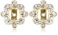10k Yellow or Rose Gold Diamond Earring Jackets (1/5 cttw, I-J Color, I3 Clarity) for 1/2 cttw Stud Earrings