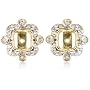 10k Yellow or Rose Gold Diamond Earring Jackets (1/5 cttw, I-J Color, I3 Clarity) for 1/2 cttw Stud Earrings