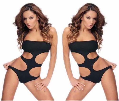 Princesa Carioca Brasilien MONOKINI schwarz SEXY Bikini Badeanzug
