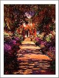 Posters: Claude Monet Poster Art Print - Il Viale Del Giardino (20 x 16 inches)