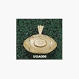 Georgia Bulldogs G Football Pendant - 10KT Gold Jewelry