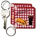 Susan Brown Designs Food Themes - Snack Suggestion - Key Chains