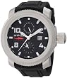Stainless Steel Sea Hunter Swiss Quartz Rubber Strap Black Dial