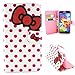 S5 Case,Galaxy S5 Case,Samsung S5 Case,MANBO **New** Fashion Leather Folio Magnet Wallet Stand Case Cover For Samsung Galaxy S5 i9600 - Bow-knot