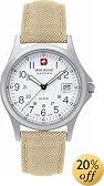 SWISS MILITARY(スイスミリタリー) ML/15 テキスタイル 白文字盤 ベージュテキスタイルベルトタイプ