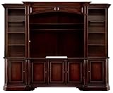 Teatro Console w/ Teatro TV Deck & Theater Cabinets by Stanley - Natural Wood