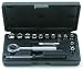 Rolson Tools 36119 17 piece Socket Set 1/4