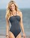 Shape fx Shirred bandeau suit (misses 12 GRAPHITE)