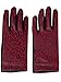 Womens Burgundy Red Leopard Print Stretch Fit Texting & Tech Gloves