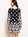 Milumia Women's Vintage Printed Ethnic Style Loose Casual Tunic Dress