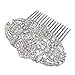 EVER FAITH® Bridal Art Deco Hair Comb Clear Austrian Crystal