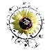 Next Innovations WA3DSUNFLOWER Sunflower Refraxions 3D Wall Art