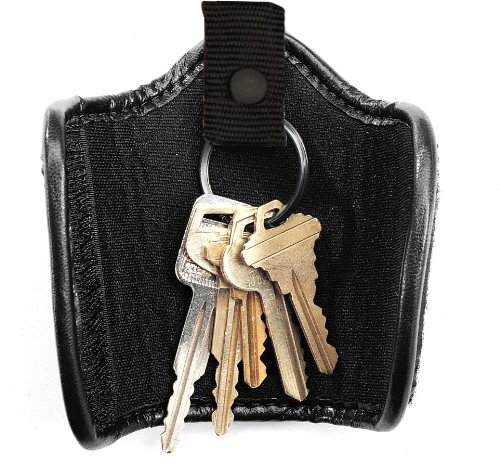 Uncle Mikes Mirage Plain Duty Silent Key Ring Holder, Black