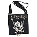 Black Canvas w/Chinese "Punk" Shoulder Bag