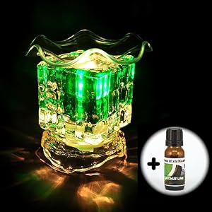 EcoScents Electric Fragrance Lamp - Emerald - with FREE Fragrance Oil. Flat rate shipping...