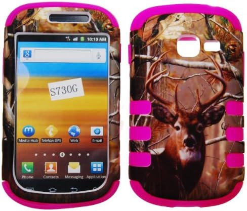 Deer Hunter Hard Soft Gel Dual Layer Cover Case for Samsung Galaxy Centura SCH-S738C Straight Talk UY-45