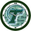 Tulane Green Wave Suntime 12" Dimension Glass Crystal Wall Clock - NCAA College Athletics