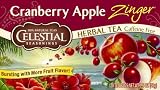 Celestial Seasonings Herb Tea, Cranberry Apple Zinger, 20-Count Tea Bags (Pack of 6)