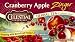 Celestial Seasonings Herb Tea, Cranberry Apple Zinger, Tea Bags, 20-Count Boxes (Pack of 6)  [Amazon Frustration-Free Packaging]