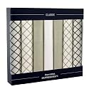 Cotton Men's Handkerchiefs - Box Of 7 - Taupe, White & Black