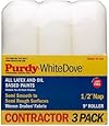 Purdy 140864000 White Dove Multi-Packs 9-Inch x 1/2-Inch Nap Roller Cover, 3-Pack