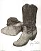 Jerry Teutsch (Cowboy Boots) Art Print Poster - 16x20