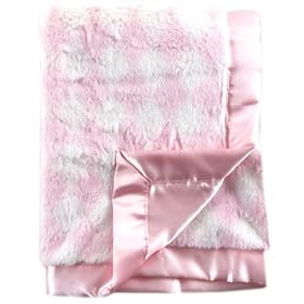Luvable Friends Plush Blanket with Satin Trim and Backing, PinkLuvable Friends Plush Blanket with Satin Trim and Backing