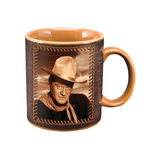 Vandor 12-Ounce Decal Mug, John Wayne 