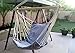 Airblasters Hanging Rope Chair - Swing Hanging Hammock Chair - Porch Swing Seat(Gray)