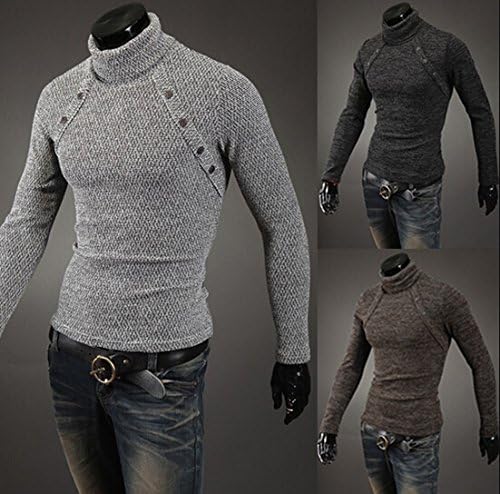 Men's Slim Fitting Cardigans Sweater shirt(Asian Size)