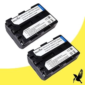 Two Halcyon 2200 mAH Lithium Ion Replacement Battery for Sony Alpha SLT-A99 MP Digital SLR Camera and Sony NP-FM500H