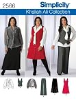 Simplicity Sewing Pattern 2566 Miss/Plus Size Sportswear, AA (10-12-14-16-18)