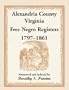 Alexandria County, Virginia, Free Negro Register, 1797-1861