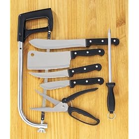 Buffalo Tools MPKS10 Sportsman Series 10-Piece Meat Processing Knife Set