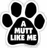 Imagine This Paw Car Magnet, A Mutt Like Me, 5-1/2-Inch by 5-1/2-Inch