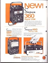 Entertainment Memorabilia: Simpson Panel Meter Relay Pyrometer & Test Equipment catalog 1973