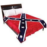 Rebel Flag Print Blanket