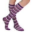 Xhilaration&reg; Socks 3Pk Knee Highs - Dark Gray Solid/Purple Dot/Purple & Gray Stripe - One Size