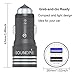SOUNDPIE 30W 2-Port USB Car Charger with Qualcomm Quick Charge 2.0 Technology For Samsung Galaxy S7/S6/Edge/Edge Plus iPhone 6S 6S Plus Includes a 3.3ft Quick Charge Micro USB Cable(Black)