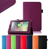 FINTIE (Purple) Slim Fit Folio Stand Leather Case Cover for Google Asus Nexus 7 Inch Android Tablet -9 Color Options