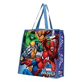 Vandor 26073 Marvel Heroes Large Recycled Shopper Tote, Multicolored