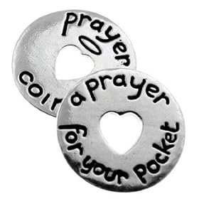 Pewter Keepsake Token - Prayer coin (a prayer for your pocket)