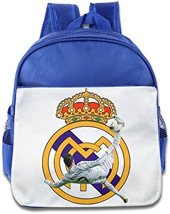 WXIANGL Kid's Real Madrid CF Cristiano Ronaldo #7 School Backpacks/Bags For Unisex RoyalBlue