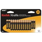 Kodak Xtralife Xl3A24 Alkaline Batteries (Aaa, 24 Pk) $10.99