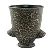 Handmade Ceramic Decorative Flower Vase / Urn With Chic Crackle Finish