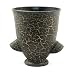 Handmade Ceramic Decorative Flower Vase / Urn With Chic Crackle Finish