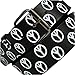 PEACE SIGNS ON BLACK BELT W/REMOVEABLE BUCKLE - M