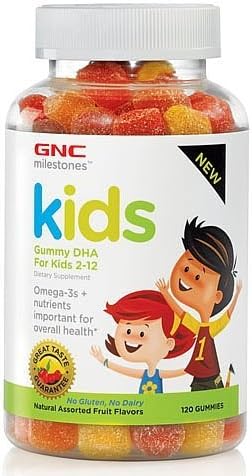 GNC milestones Kids Gummy DHA For Kids 2-12 120 Gummies by gnc milestones