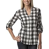Converse® One Star® Womens Becky Plaid Top - Black/Grey/Silver