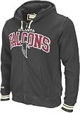Atlanta Falcons Mitchell & Ness Vintage Black Full Zip Hooded Sweatshirt - L
